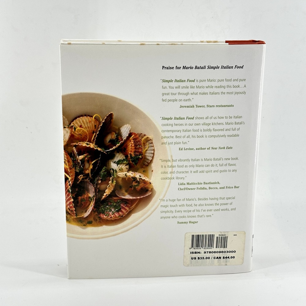 Mario Batali Simple Italian Food Signed Cookbook Hardcover Autographed 1st Ed - Picture 4 of 6